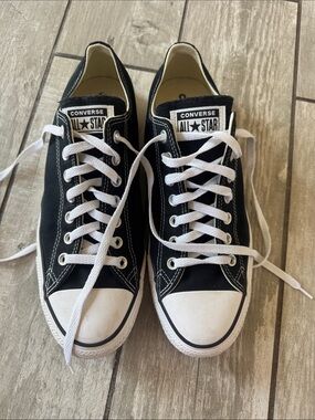Converse Black and White Low Top Sneakers